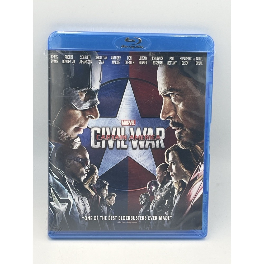 NEW SEALED Captain America Civil War Blu-ray Movie Marvel New/Sealed